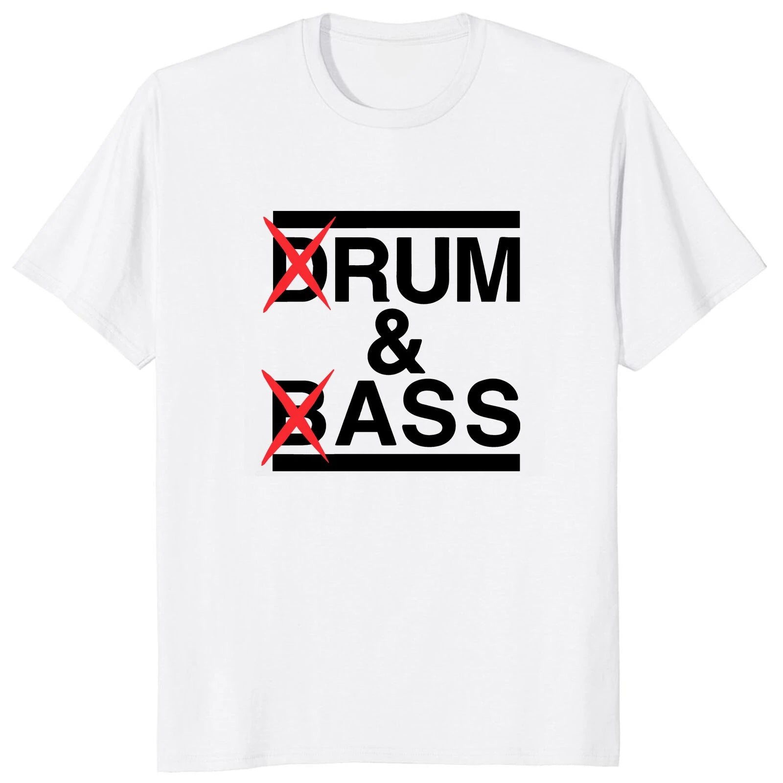 HOT SALE Funny Drum & Bass T-shirt Rum & Butt Lover Joke Y2k Short Sleeve Cotton Soft Neutral O-neck Summer T-shirt Top