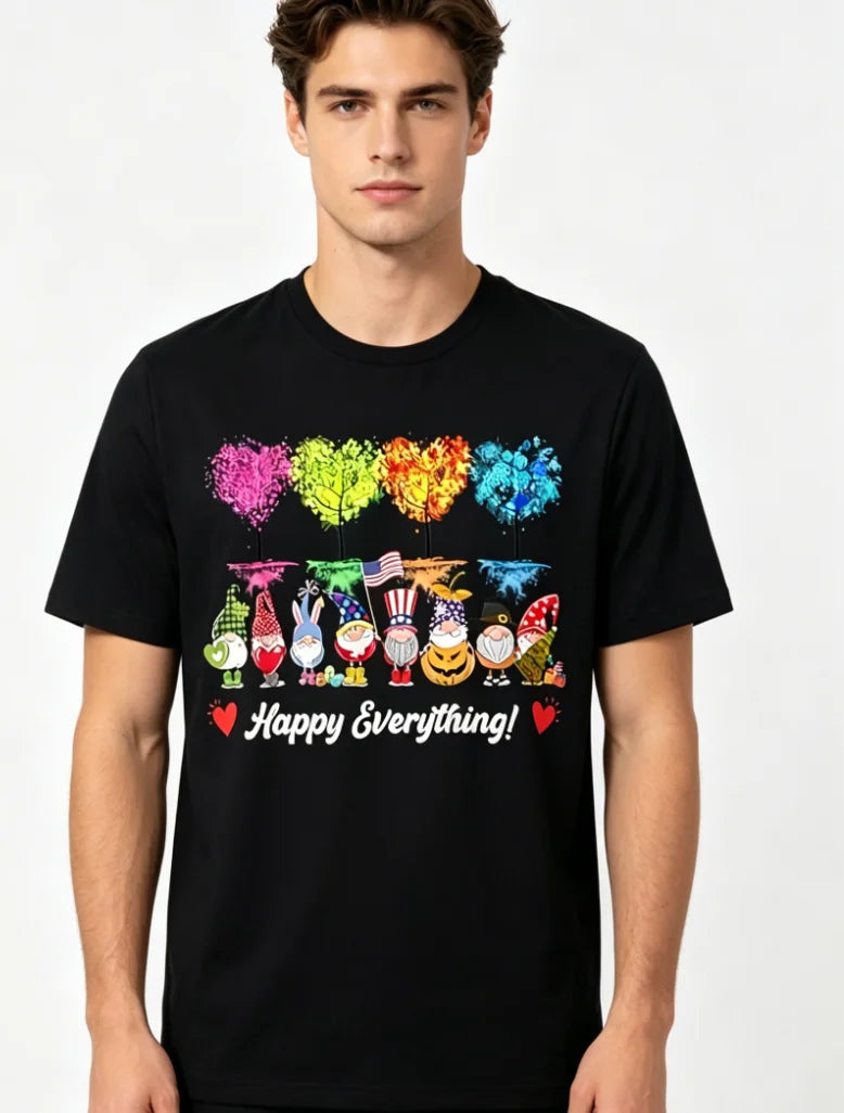 [Halloween Christmas] Men's Graphic T-Shirt for Halloween and Christmas, Featuring A Master Builder Design T-Shirt