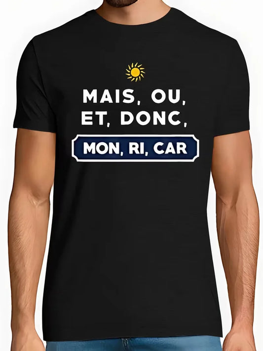 Fun French Men's Short Sleeve T-shirt Summer T-shirt Top T-shirts