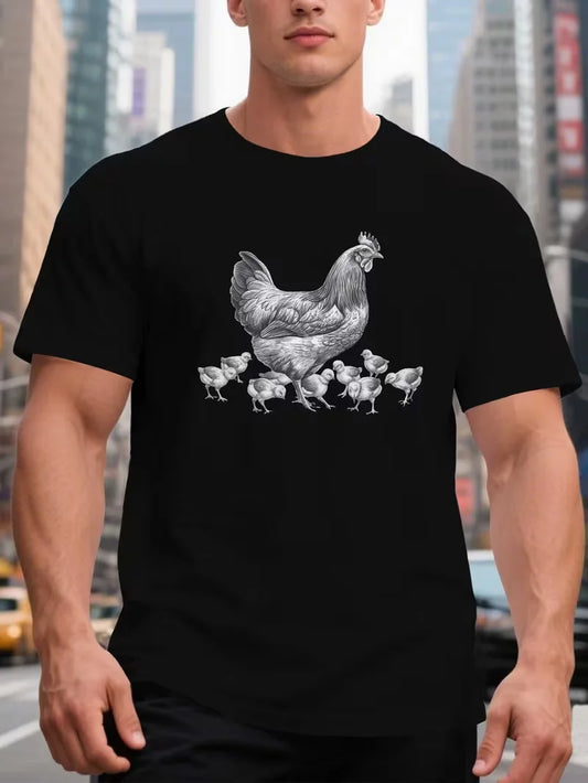 Chickens Government Trust Quote Crinkle Plus Size Men'S T-Shirt
