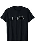 Lawyer Shirt, Law School Gift, Balance Heartbeat Attorney T-Shirt, Men'S Outdoor Sports T-Shirt, 100%, Popular Holiday Gifts, Creative And Funny, Dad, Friends, 6 35 oz, Couple Short Sleeves, Classic Retro Style, Round Neck Short Sleeves
