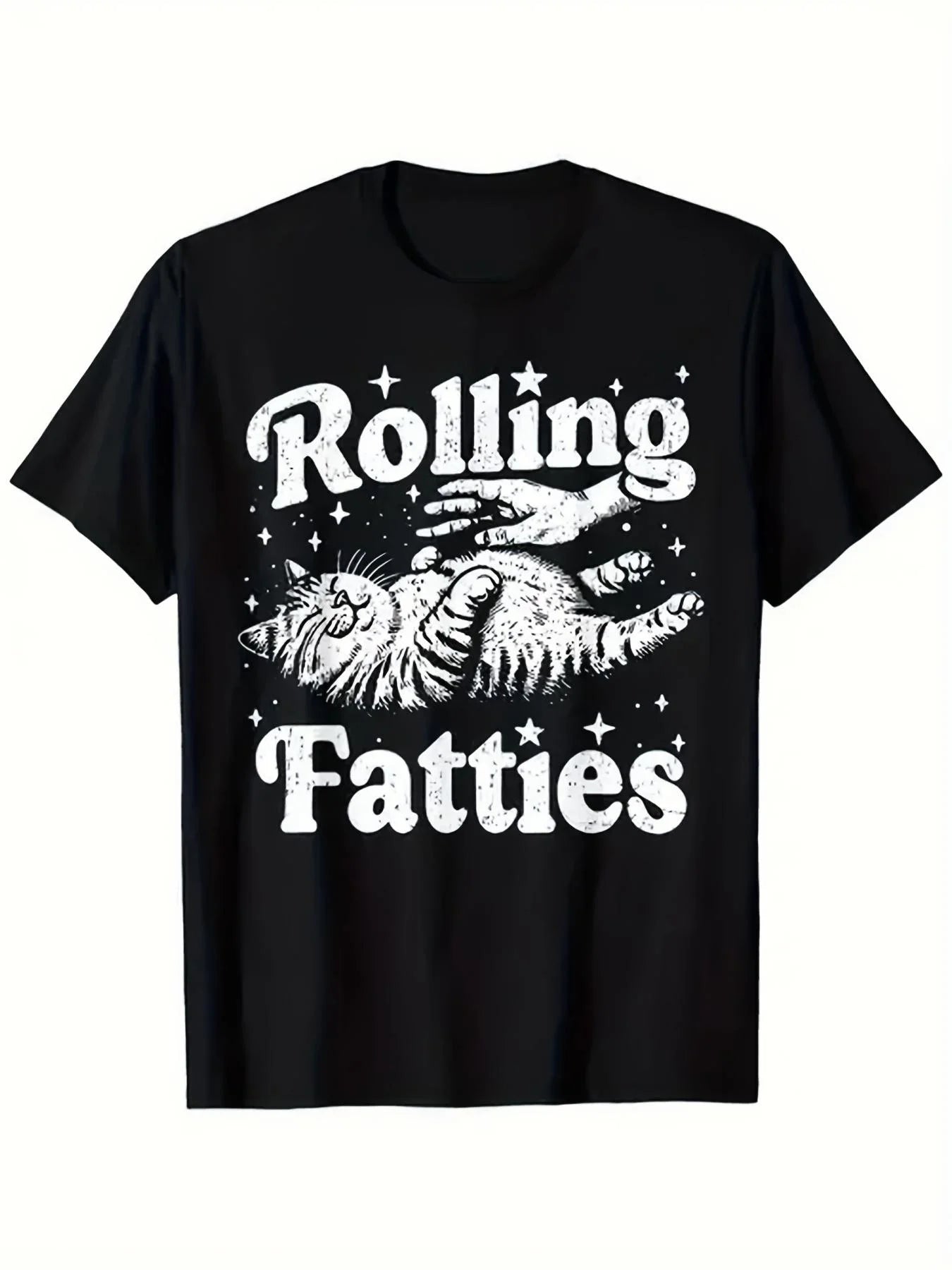 Men's T-shirt, Fun Couple's T-shirt, Featuring a Rolling Design, Made of Soft and Breathable SM Fabric. This Loose-fitting Short-sleeve T-shirt Is Suitable Both Men and Women and Makes an Excellent Father's Day and Mother's Day, PLUS SIZE