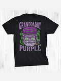 Granddaddy Purple Weed Strain Graphic T-Shirt for Men - 100% Regular Fit Crew Neck Tee with Leaf & Character Design, Breathable Slight Stretch Fabric, Casual Summer Top Gift for Dad & Friends, Breathable Tshirt Trendy Crew Neck Quality Print Design