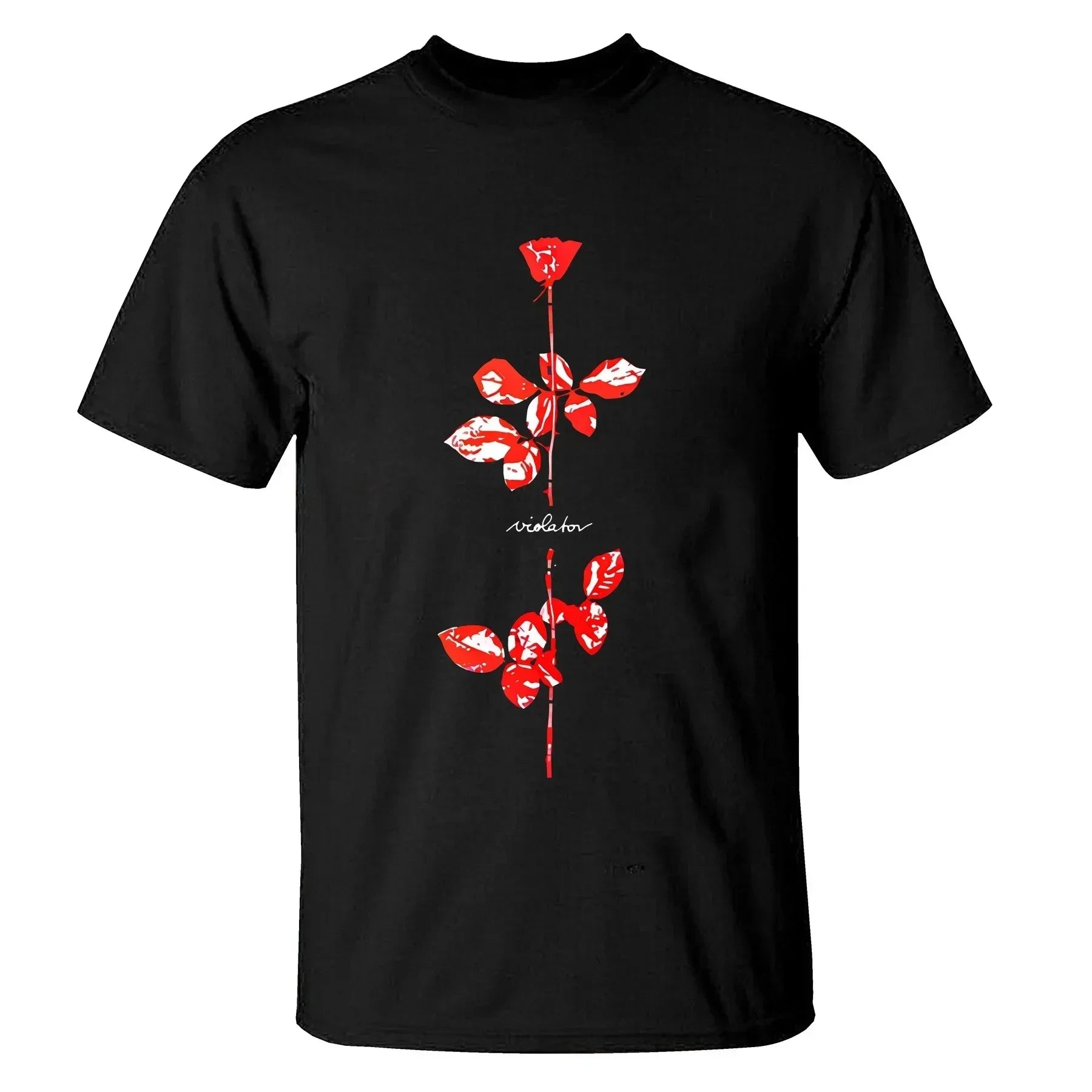 Summer 2025 Black Deppache Manicci Long-Sleeved Spirit Pattern T-Shirt (Men's Style) Short-Sleeved Cool Sport Hip-Hop Streetwear