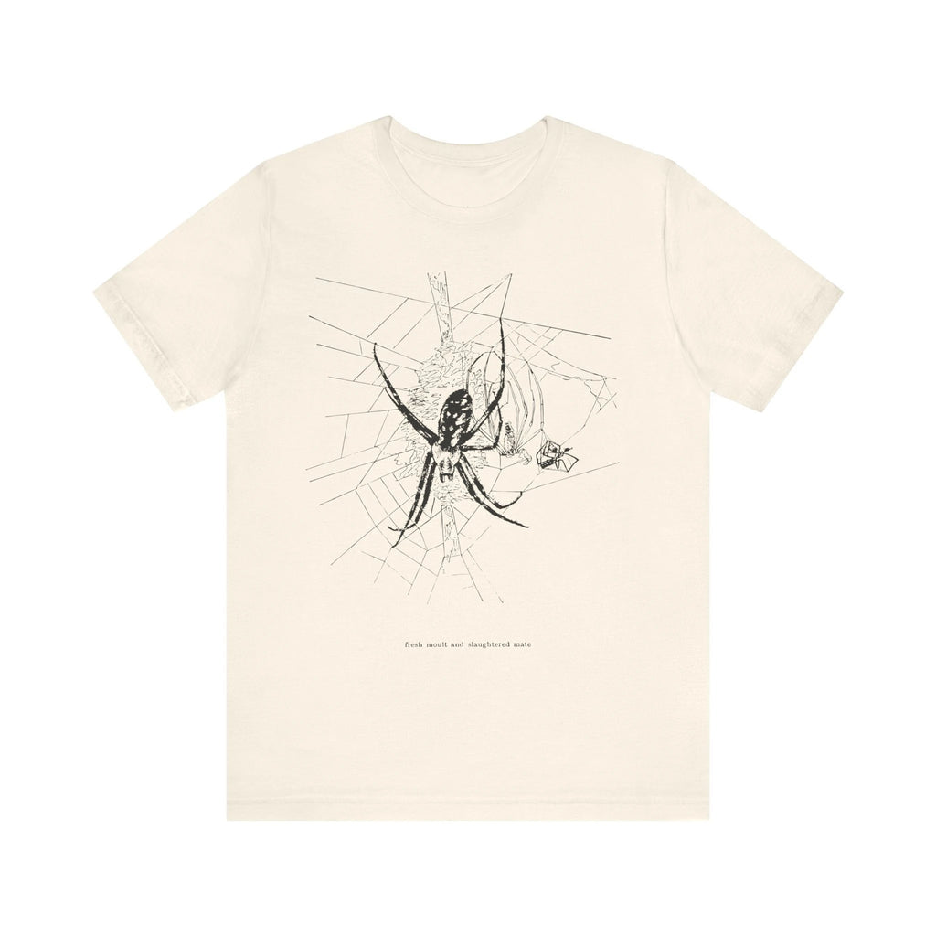 Fresh Fur Spider Shirt Creepy Creature T-shirt Gothic T-shirt Black Widow Male Argiope T-shirt Gothic Neutral Short-sleeved Tee