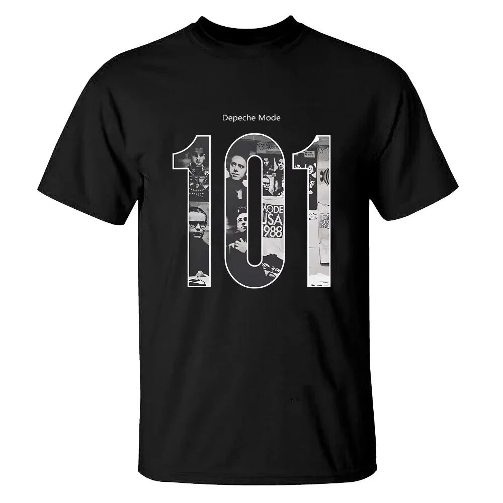 2025 HOT SALE Depeche Mode Rock Short Sleeve Rose Men's T-shirts Punk American Hip Hop Cotton T-shirts High Quality T-shirts