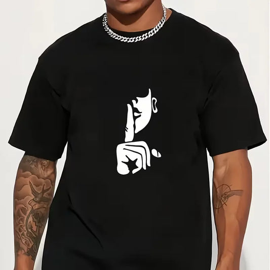 1 Piece of Men's Boo Themed T-shirt - Washable Hot Press Sticker Suitable for Men's Couple T-shirts
