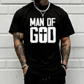 Men’s retro motivational graphic T-shirt featuring a Christian cross faith print; premium tee with an emo rock punk core vibe; heavyweight crew neck-a must-have for parties and streetwear., Plain, Shortsleeve, Menswear tiktokshopspri