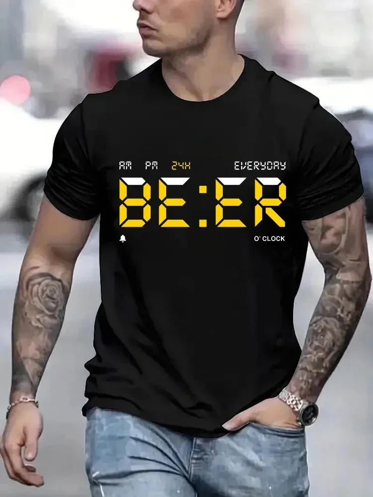 HOT SALE Men's T-shirt vintage T-shirt round neck T-shirt classic men's clothing oversized top fashion Harajuku men's clothing