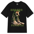 HOT  Brr Brr Patapim T Shirt Funny Italian Brainrot Meme Graphic T-shirt Men Women Summer Cotton Cozy Soft O-Neck T-shirts Tops