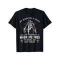 Men Christian Warrior T Shirt My Scars Tell A Story Graphic Print Knights Templar Cross Short Sleeve Black Tee Inspirational Faith Casual Round Neck Tops Gift For Men