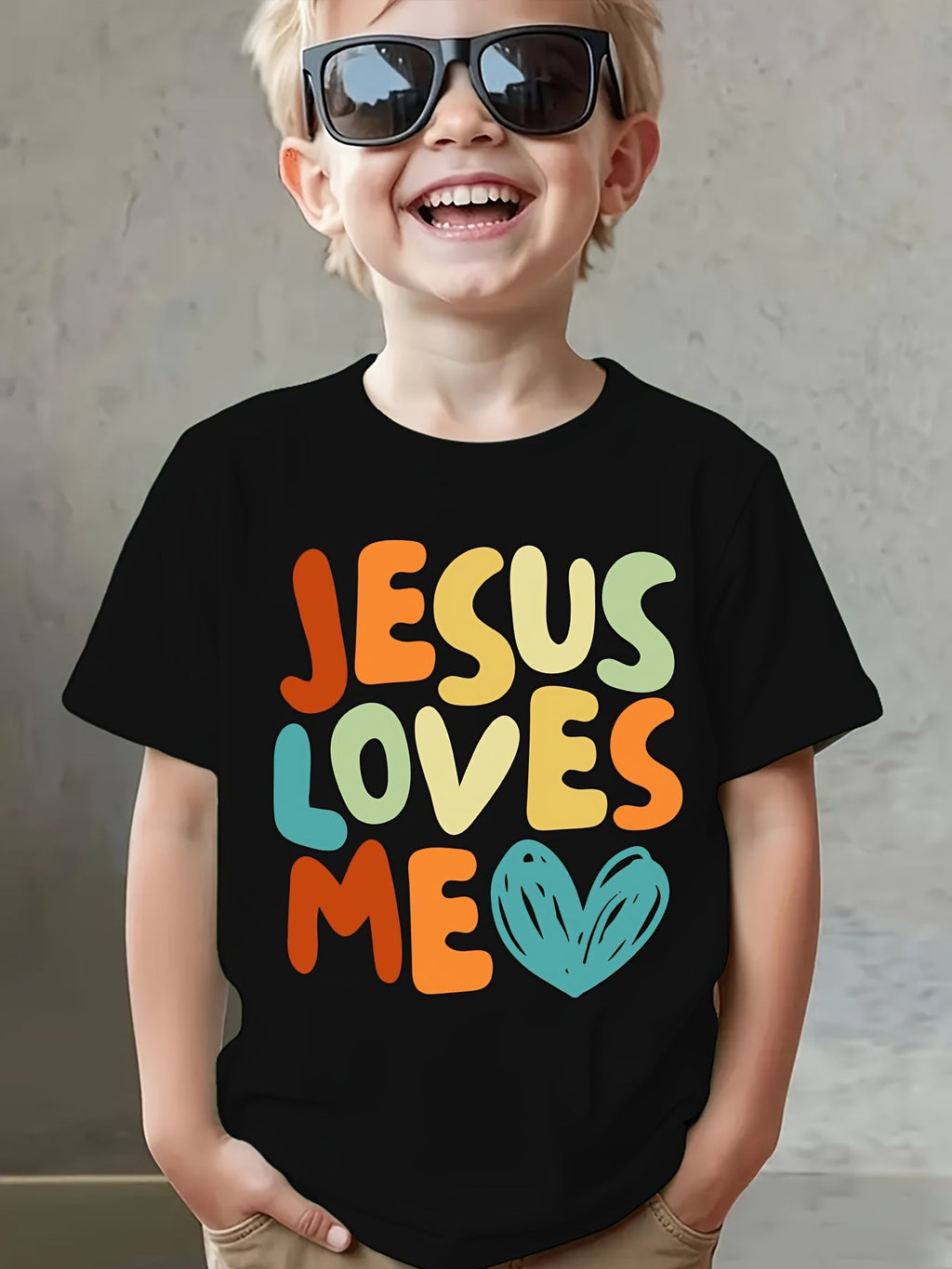 Summer Fashion Boys' Short Sleeve T-Shirt with Letter Print Casual Top NY-DX3235
