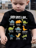 Dinosaur Cartoon Kids Short Sleeve T-Shirt for Boys and Girls, New Summer Breathable Cool Printed Short Sleeve T-Shirt Top