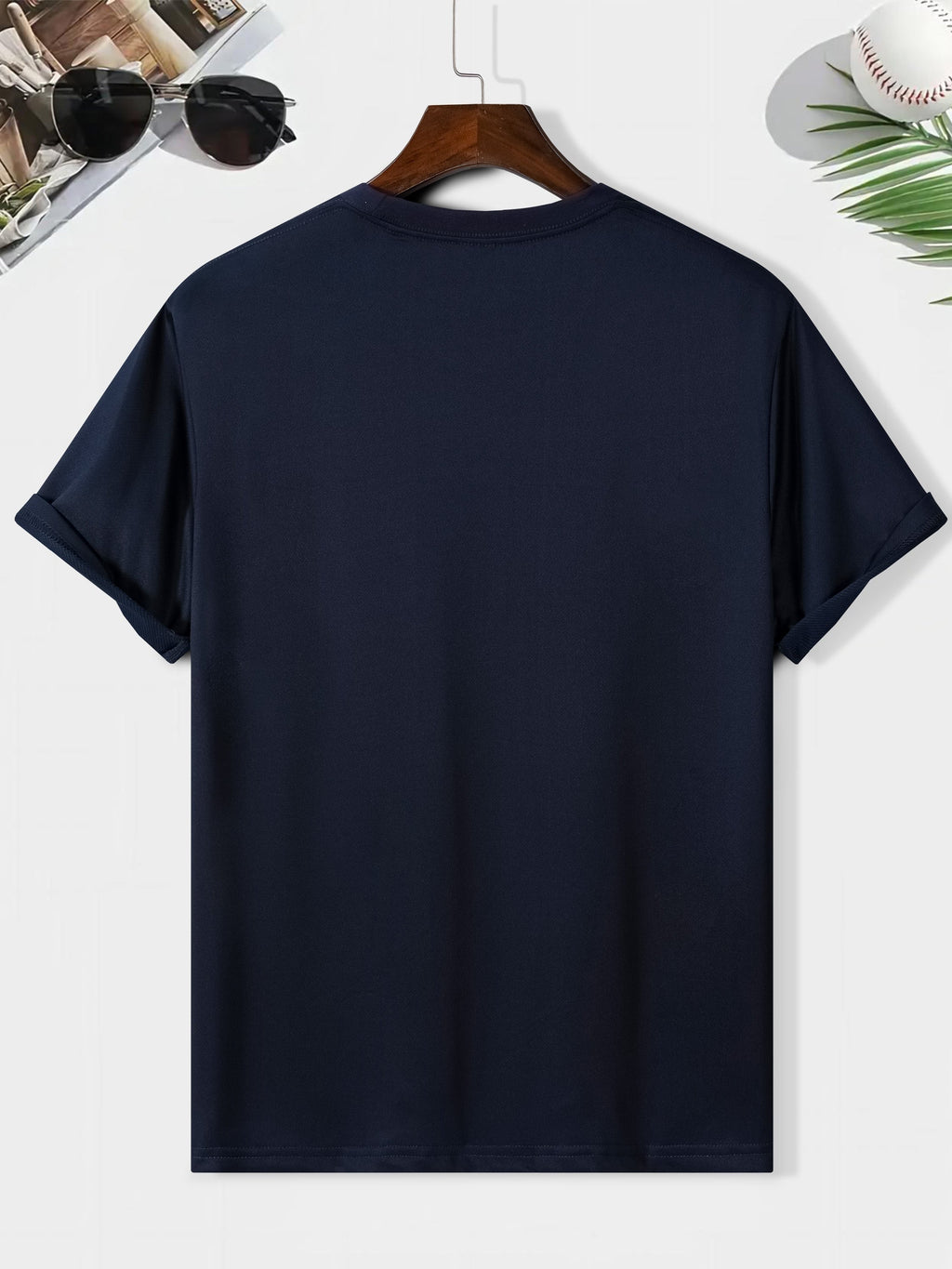 Summer Men's Casual Round Neck Short Sleeve T-Shirt