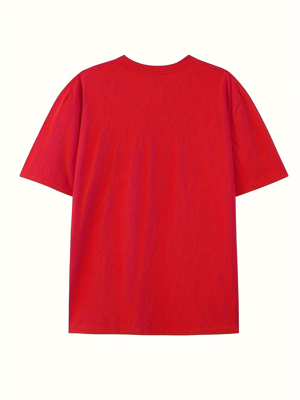 Men'S Casual Outdoor Short-Sleeve T-Shirt with a Summer Cross Religious Print in Plus Size