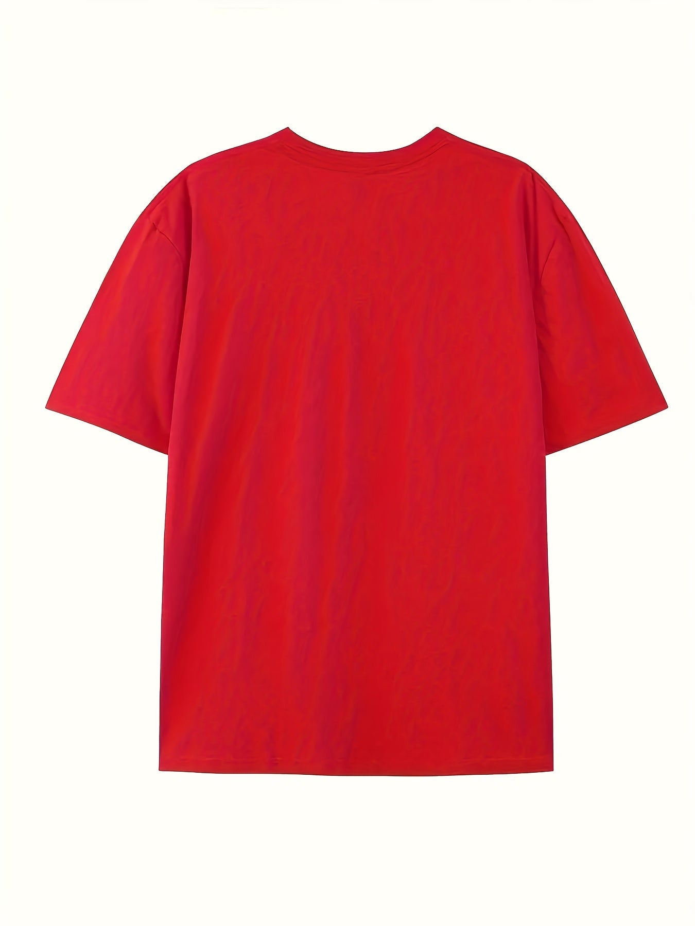 Men'S Casual Outdoor Short-Sleeve T-Shirt with a Summer Cross Religious Print in Plus Size