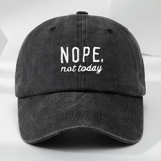 ONPE High-Quality Embroidered Baseball Cap Washed Vintage Distressed Duckbill Cap Adjustable Circumference Soft Top Comfortable Sun Hat