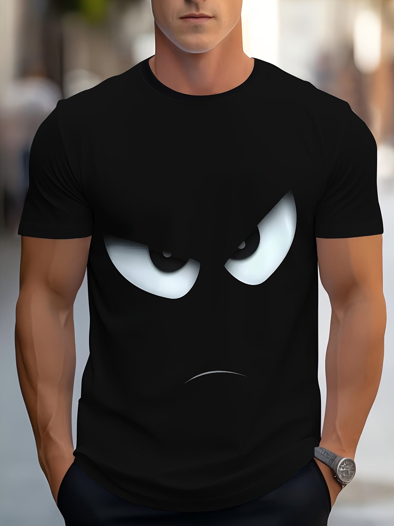 3D Adult T-Shirt Short Sleeve Pattern Print T-Shirt, Summer Trendy Athletic Short Sleeve Top, Fashion Casual Style