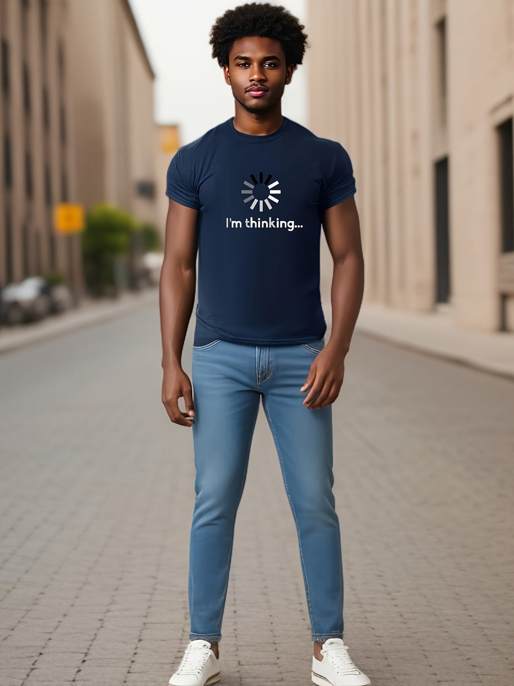 Loading... Thinking Men's Trendy Short-Sleeve T-Shirt