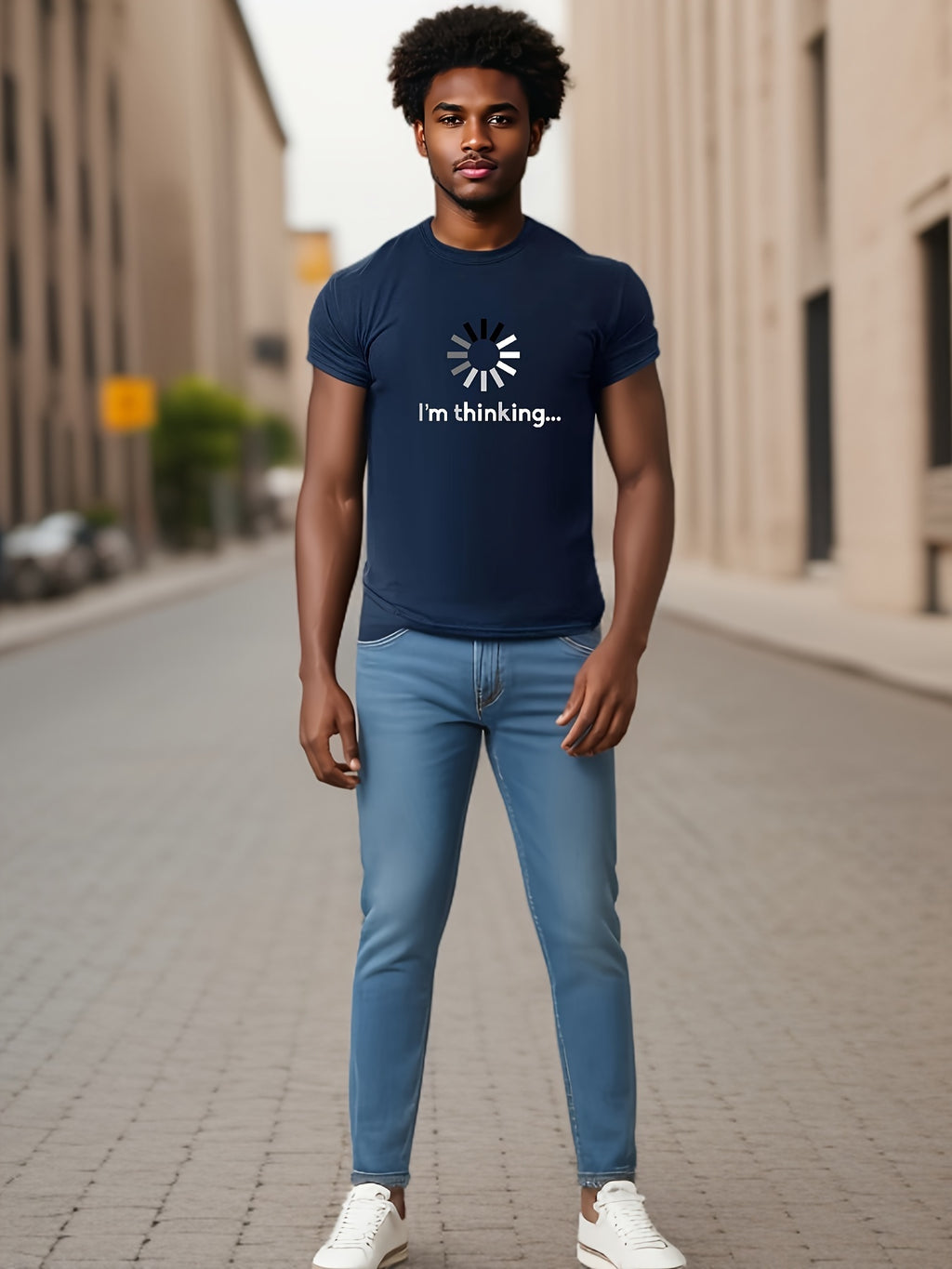 Loading... Thinking Men's Trendy Short-Sleeve T-Shirt