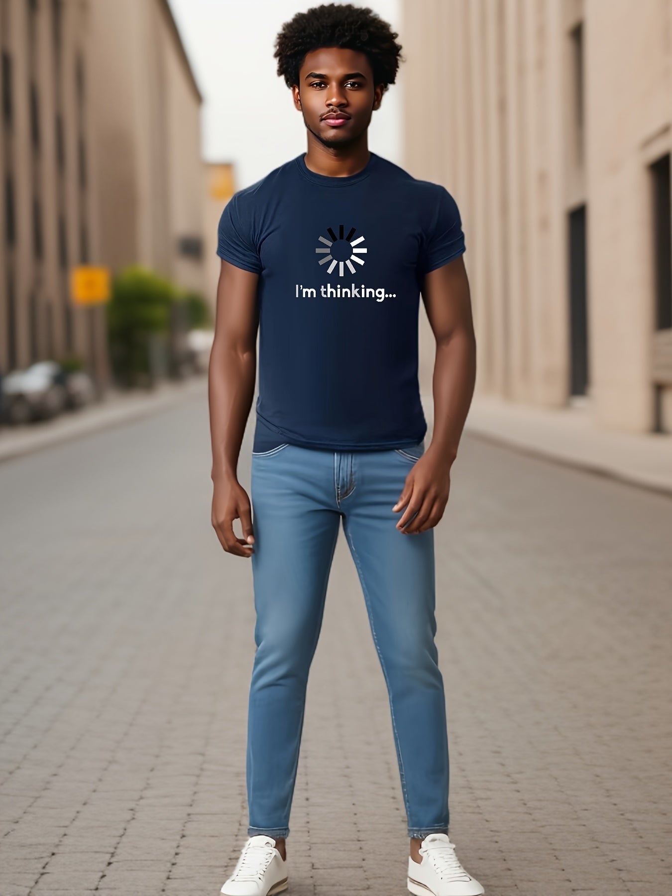 Loading... Thinking Men's Trendy Short-Sleeve T-Shirt