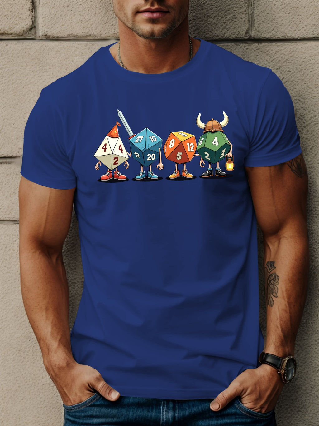 LET S ALL GO to THE DUNGEON Men's Short Sleeve T-shirt Summer T-shirt Top