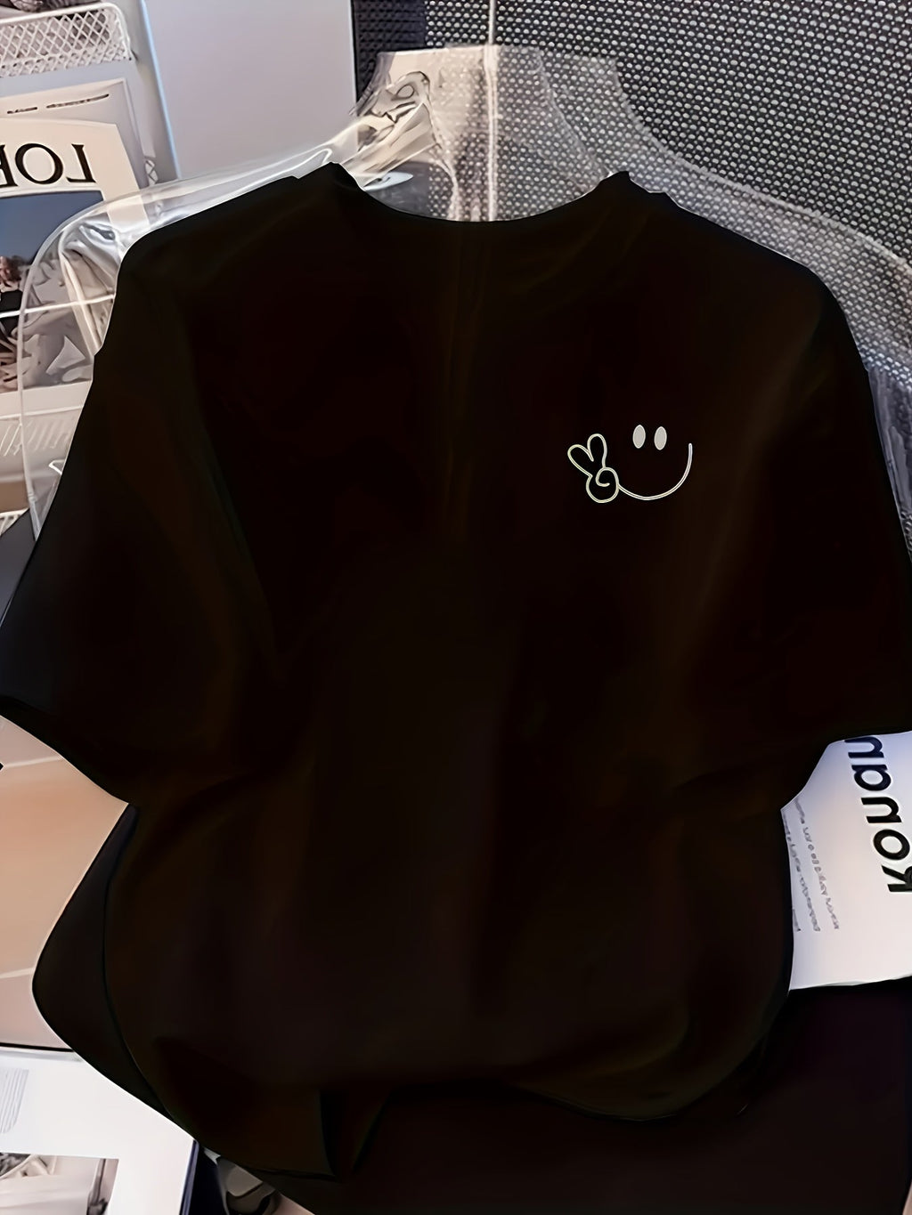 Women's Y2K Geometric Pattern Short Sleeved T-shirt