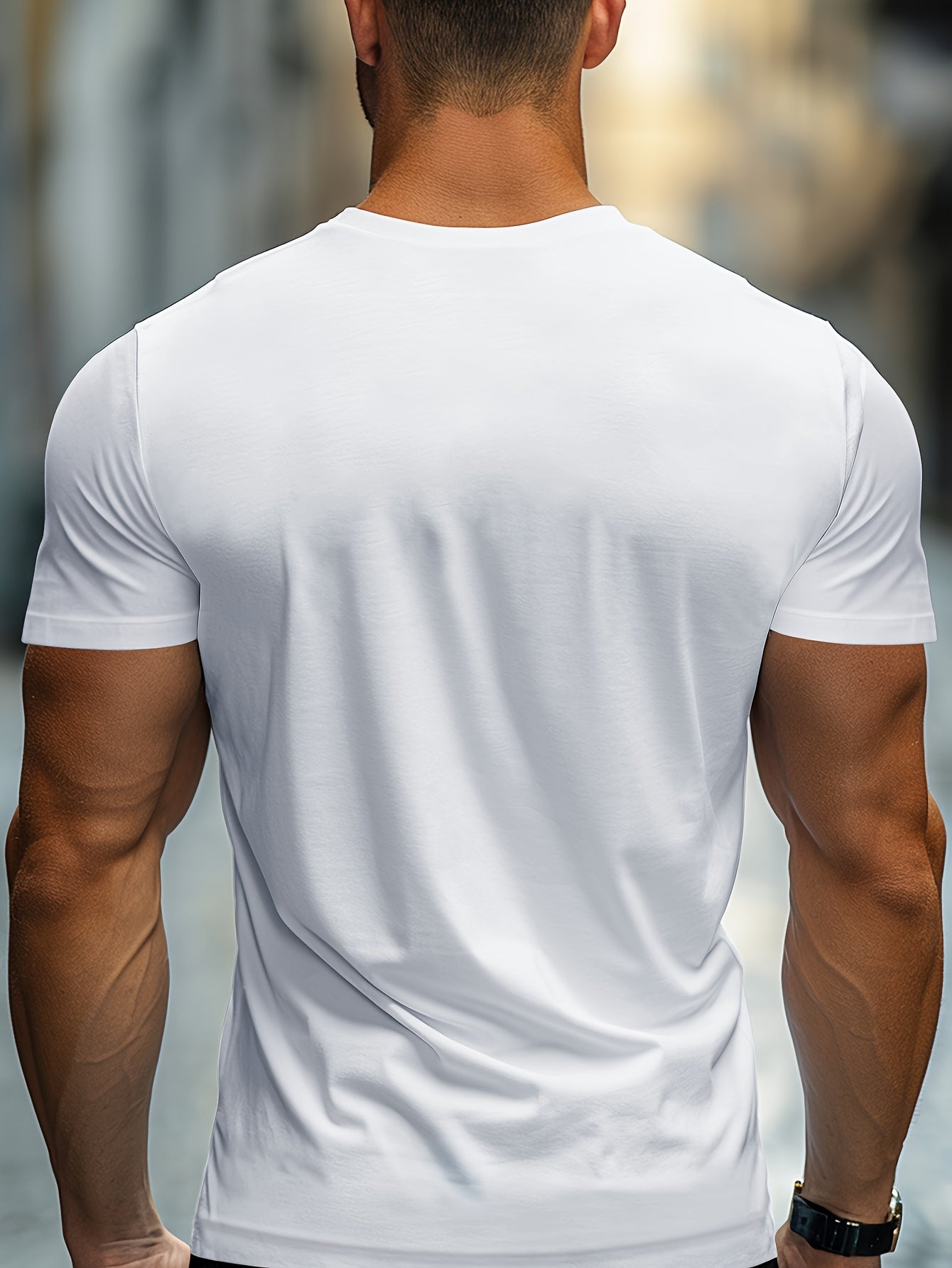 PARIS Print Tee Shirt, Tees for Men, Casual Short Sleeve T-shirt for