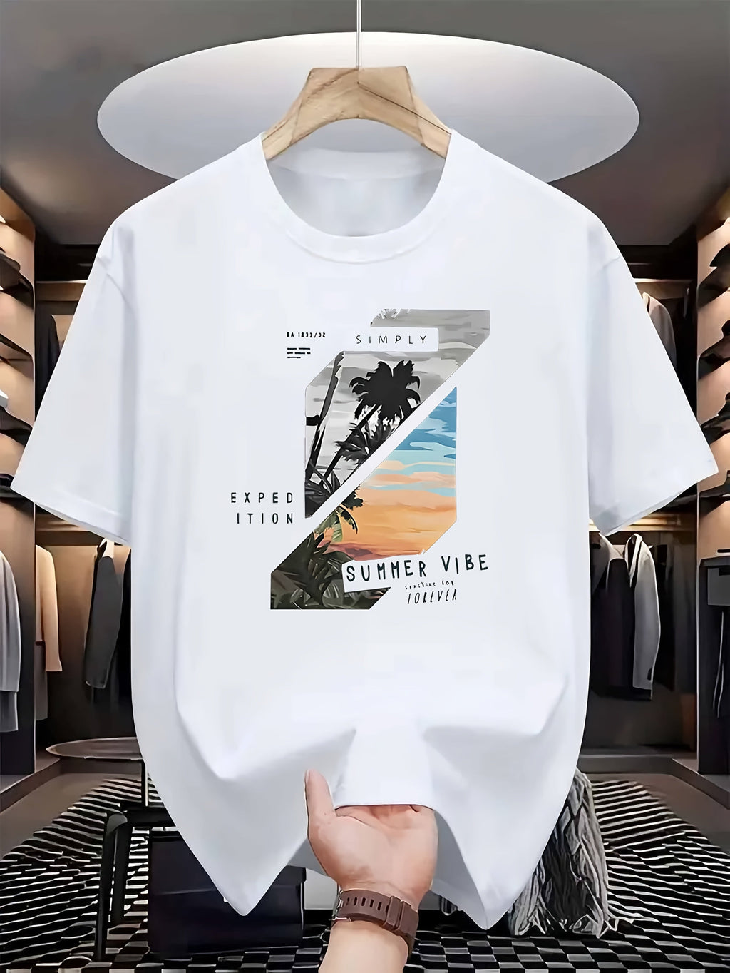 Men'S Stylish Print T-Shirt