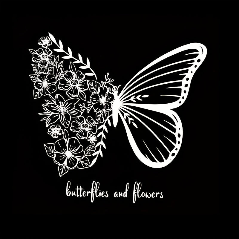 Butterfly Heat Transfer Stickers - DIY Washable Decals, Suitable for T-Shirts, Jeans, Backpacks | Mixed Colors, Polyester Material