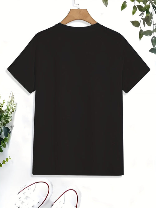 Biohazard Symbol Print T Shirt, Tees For Men, Casual Short Sleeve Tshirt For Summer Spring Fall, Tops As Gifts